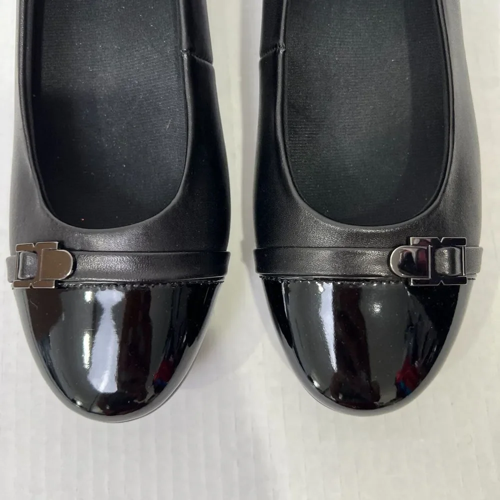 SR Max Isabela Womens Black Wedge Style Soft Toe Slip Resistant Work Shoe Size 8